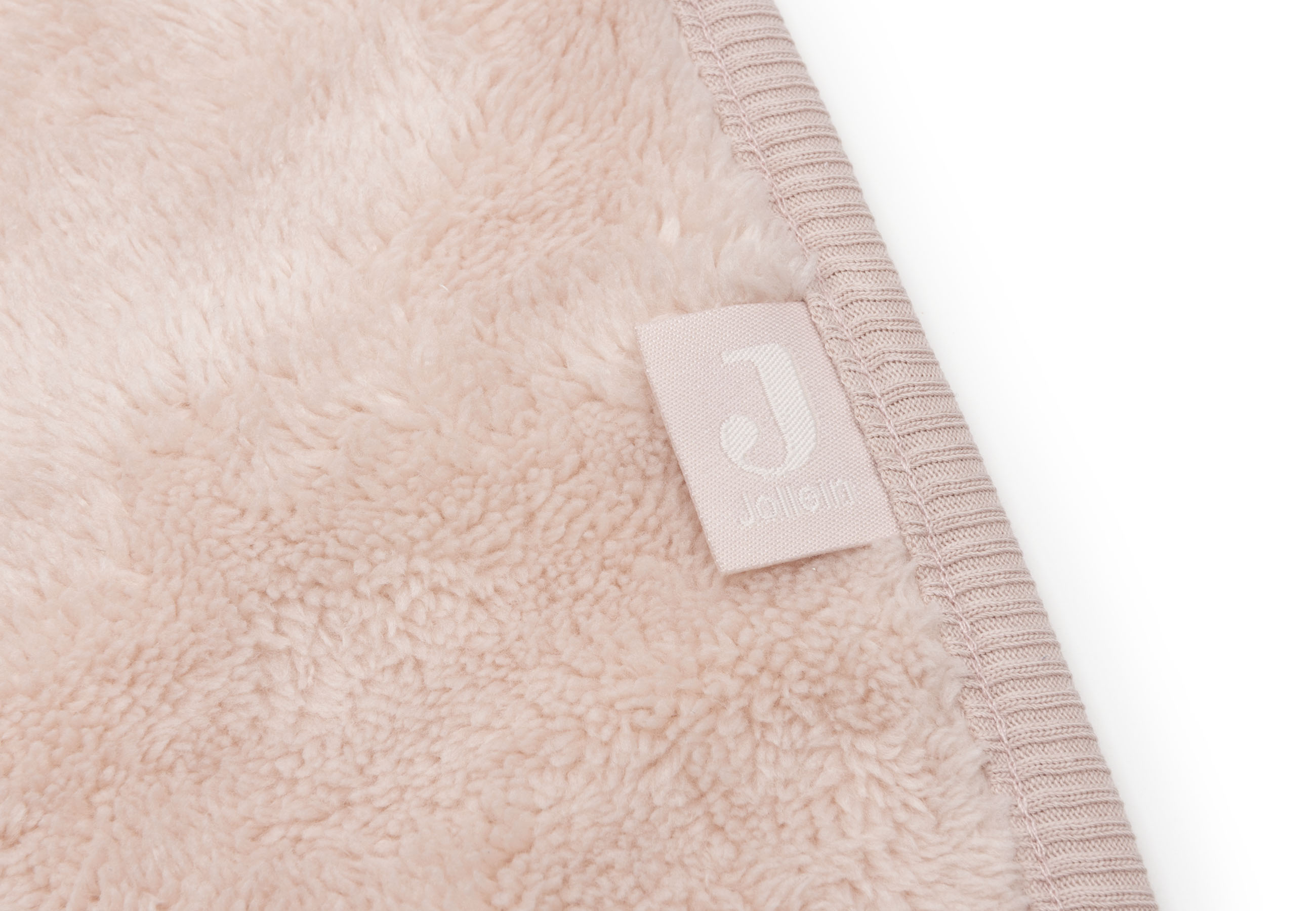 Jollein Babyfilt 75x100cm Basic Sherpa/Jersey Silk Rose - 3