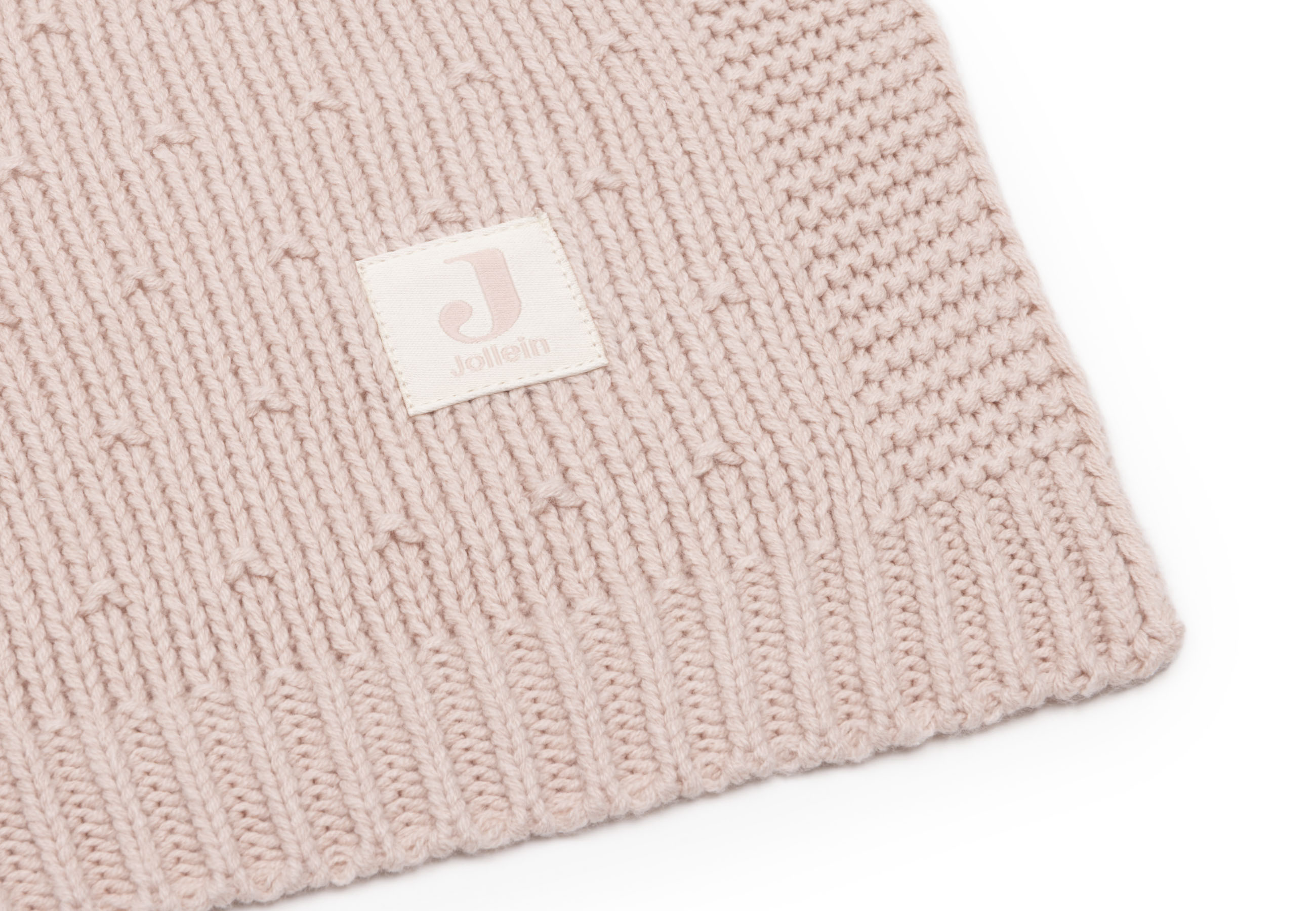 Jollein Babyfilt 75x100cm Sprinkle Knit Silk Rose - 3