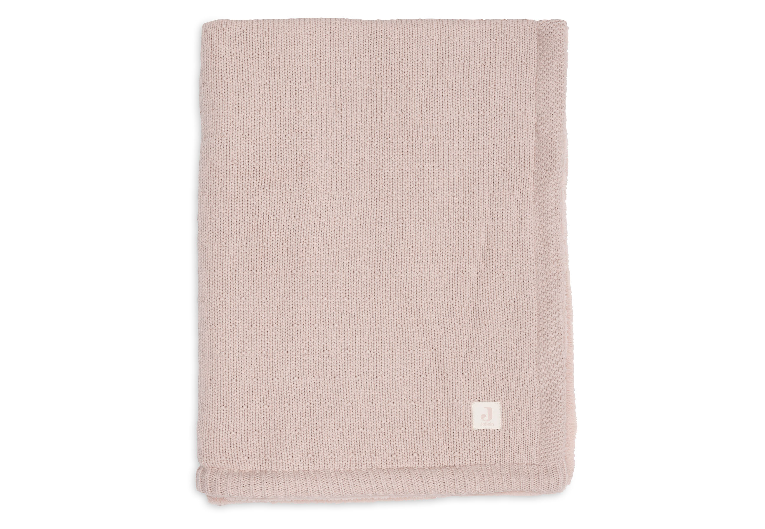 Jollein Babyfilt 75x100cm Sprinkle Knit Silk Rose/Fluffy - 5