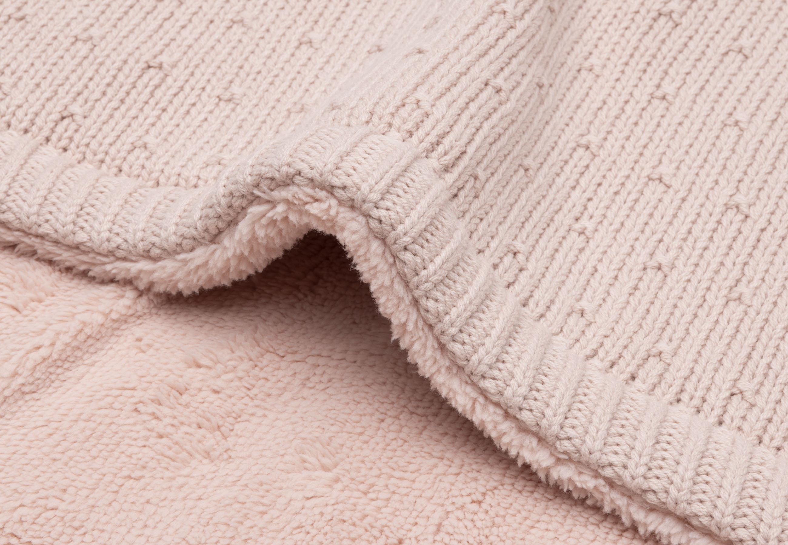 Jollein Babyfilt 75x100cm Sprinkle Knit Silk Rose/Fluffy - 4