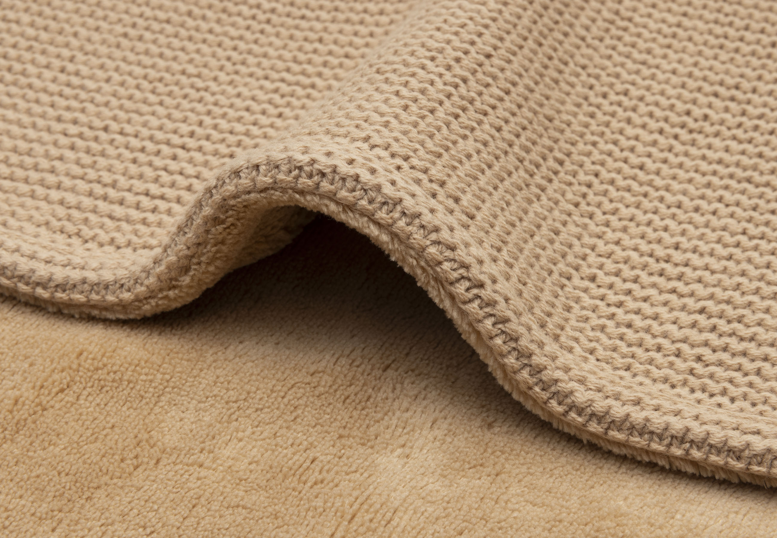 Jollein Babyfilt 75x100cm Basic Knit Hazel/Fleece - 4