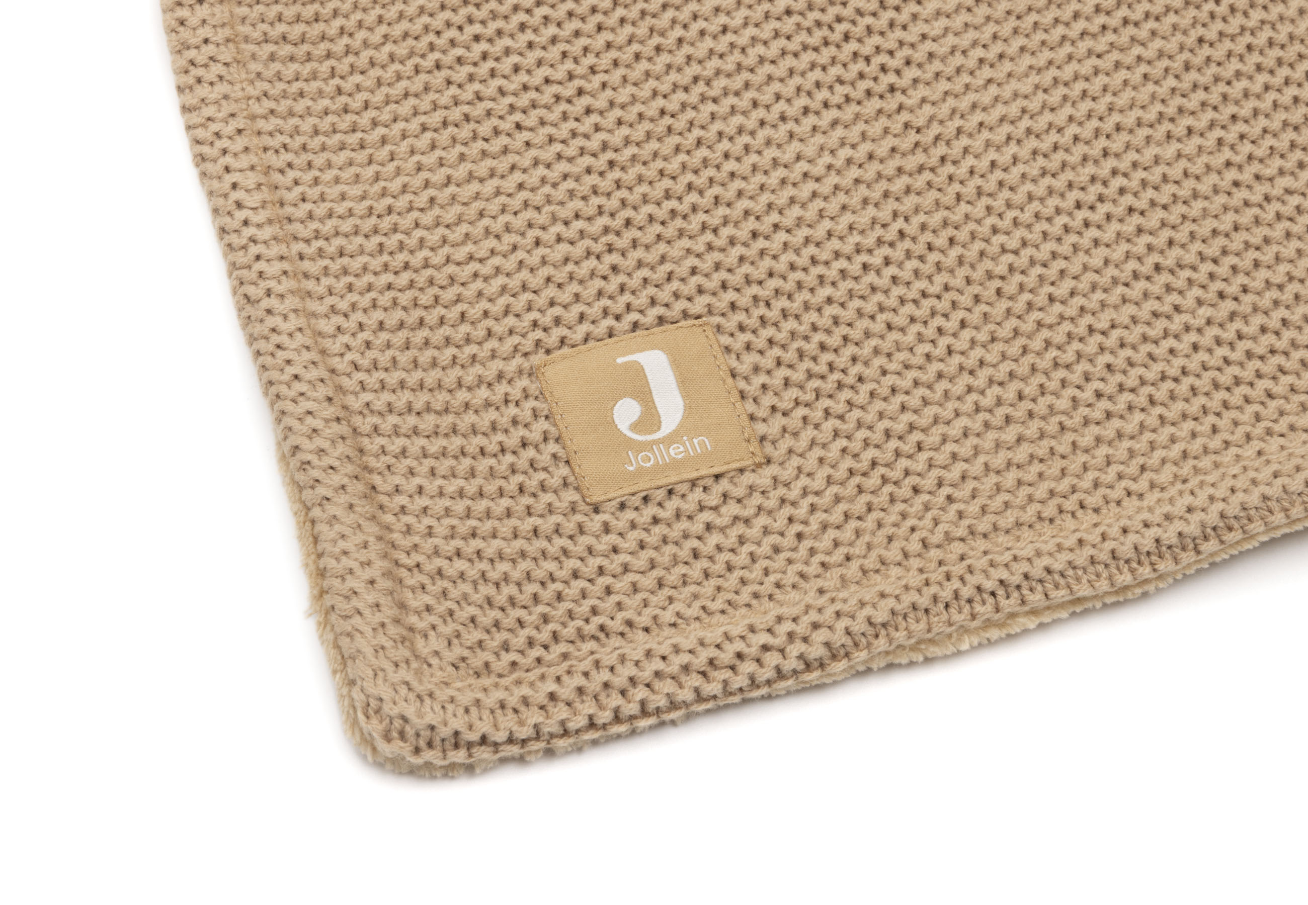 Jollein Babyfilt 75x100cm Basic Knit Hazel/Fleece - 3