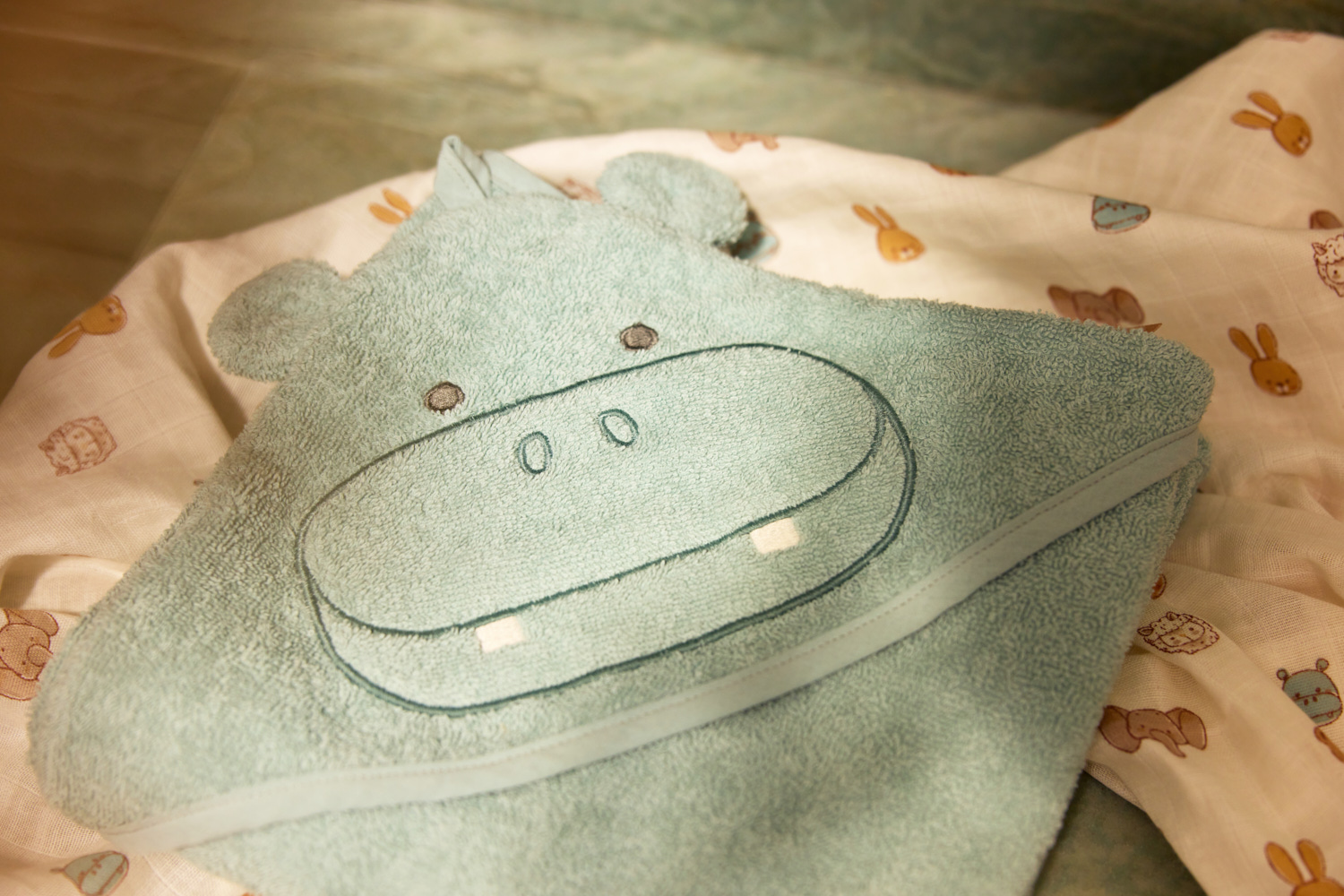 Jollein Badcape 70x130cm Hippo Happy - 6
