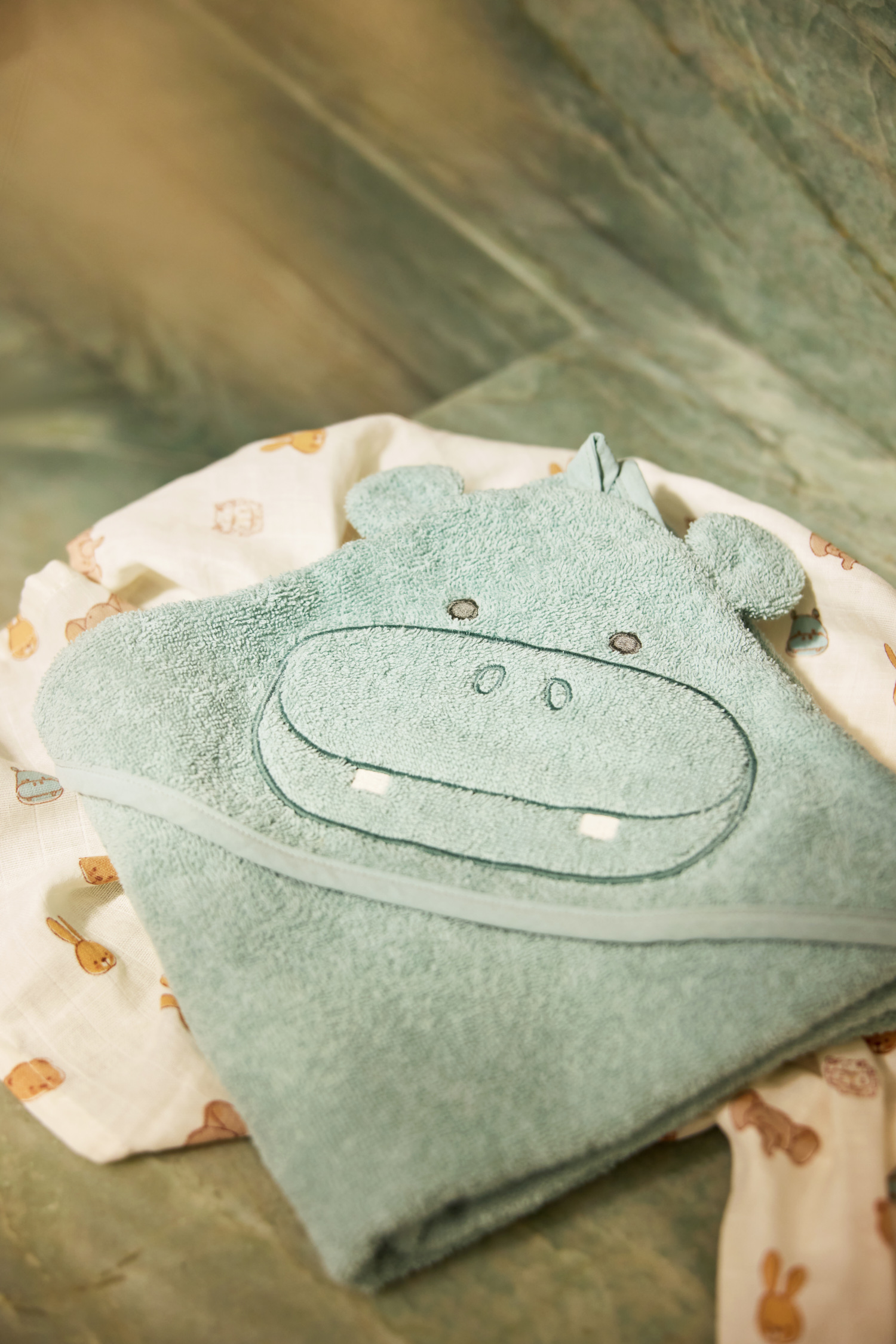 Jollein Badcape 70x130cm Hippo Happy - 7