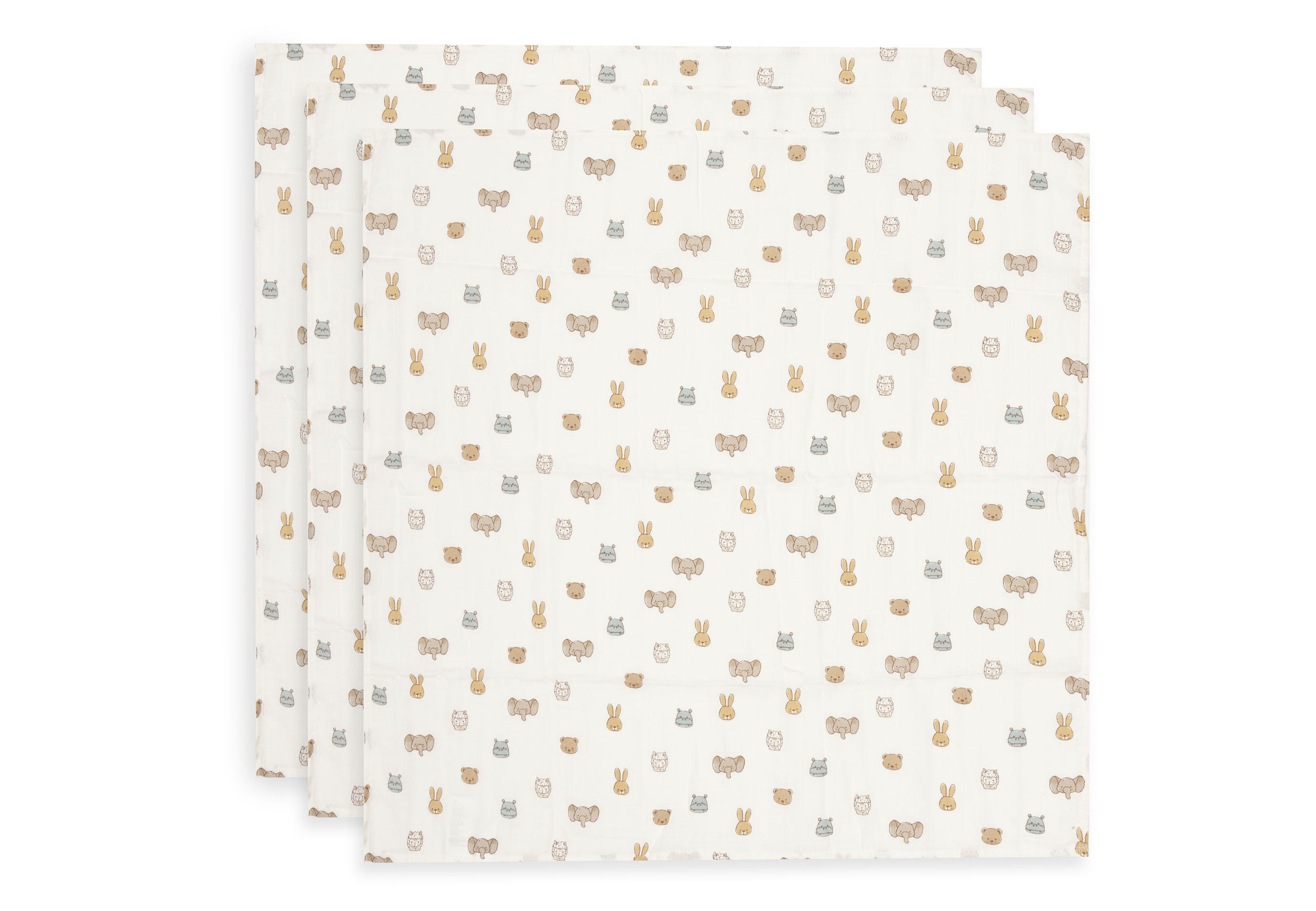 Jollein Muslinfilt 70x70cm Jollies (3pack) - 2
