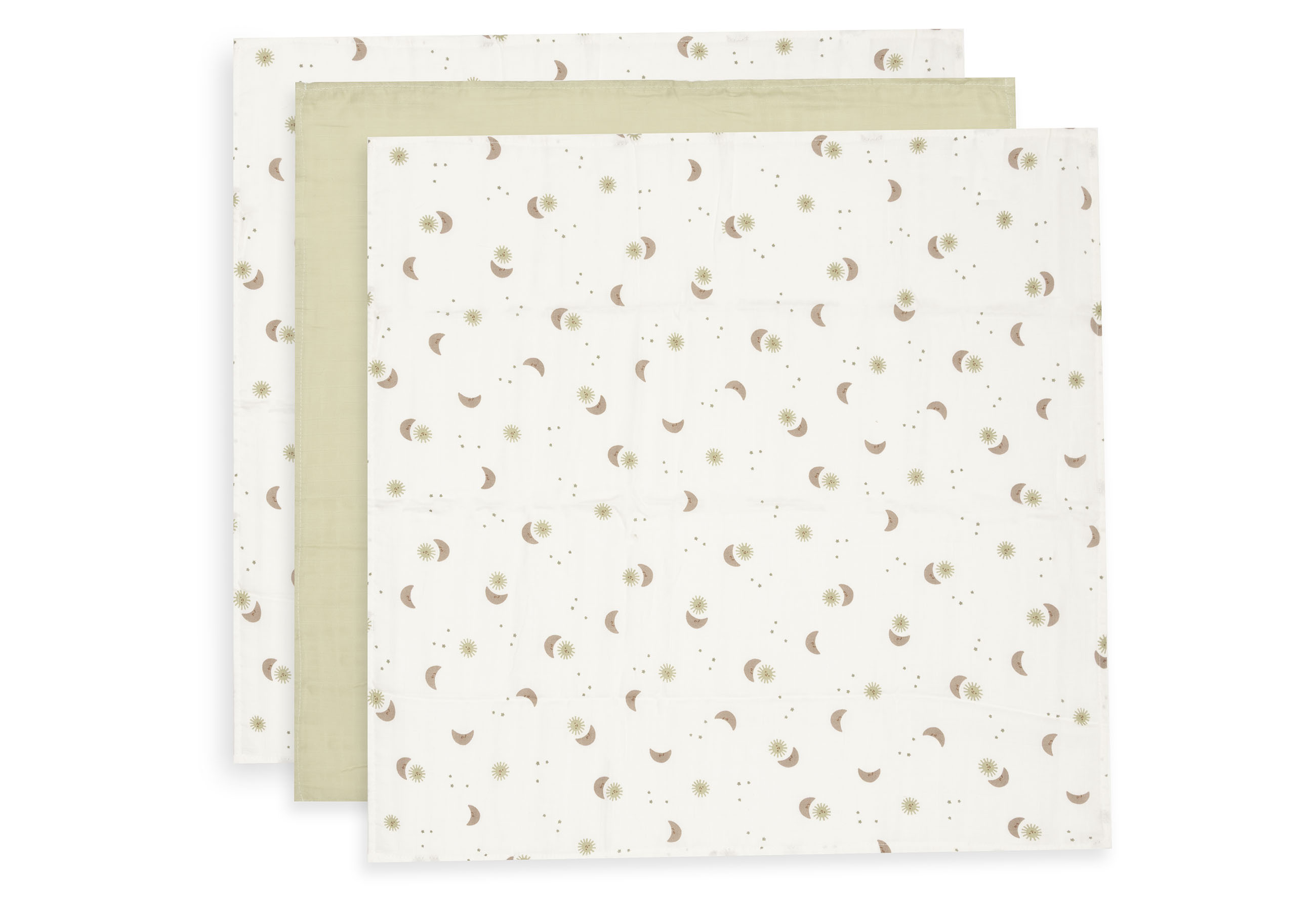 Jollein Muslinfilt 70x70cm Over the Moon (3pack) - 2