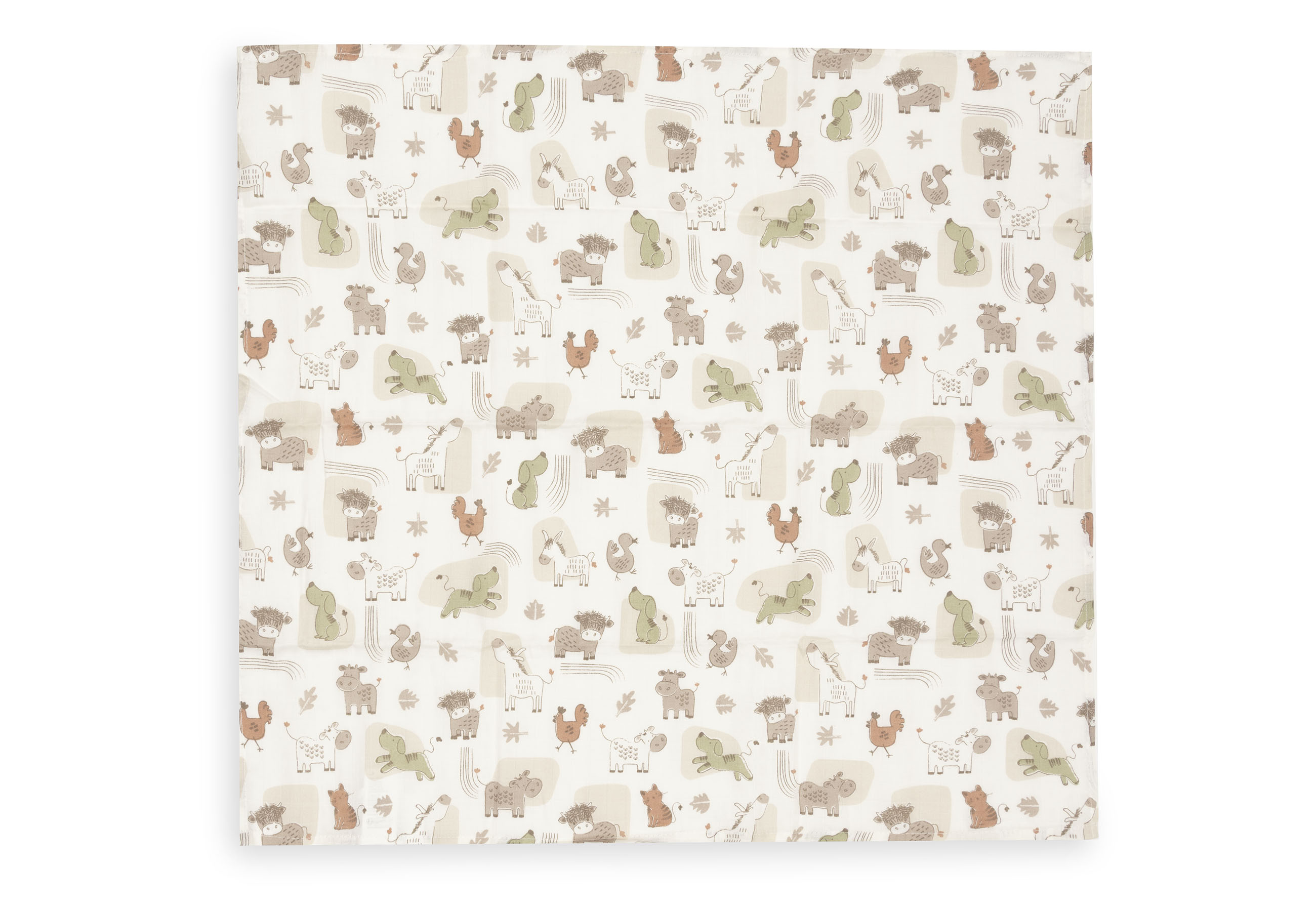 Jollein Muslinfilt 70x70cm Barn Buddies (3pack) - 3
