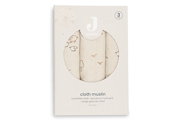 Jollein Muslinfilt 70x70cm Woolly (3pack)