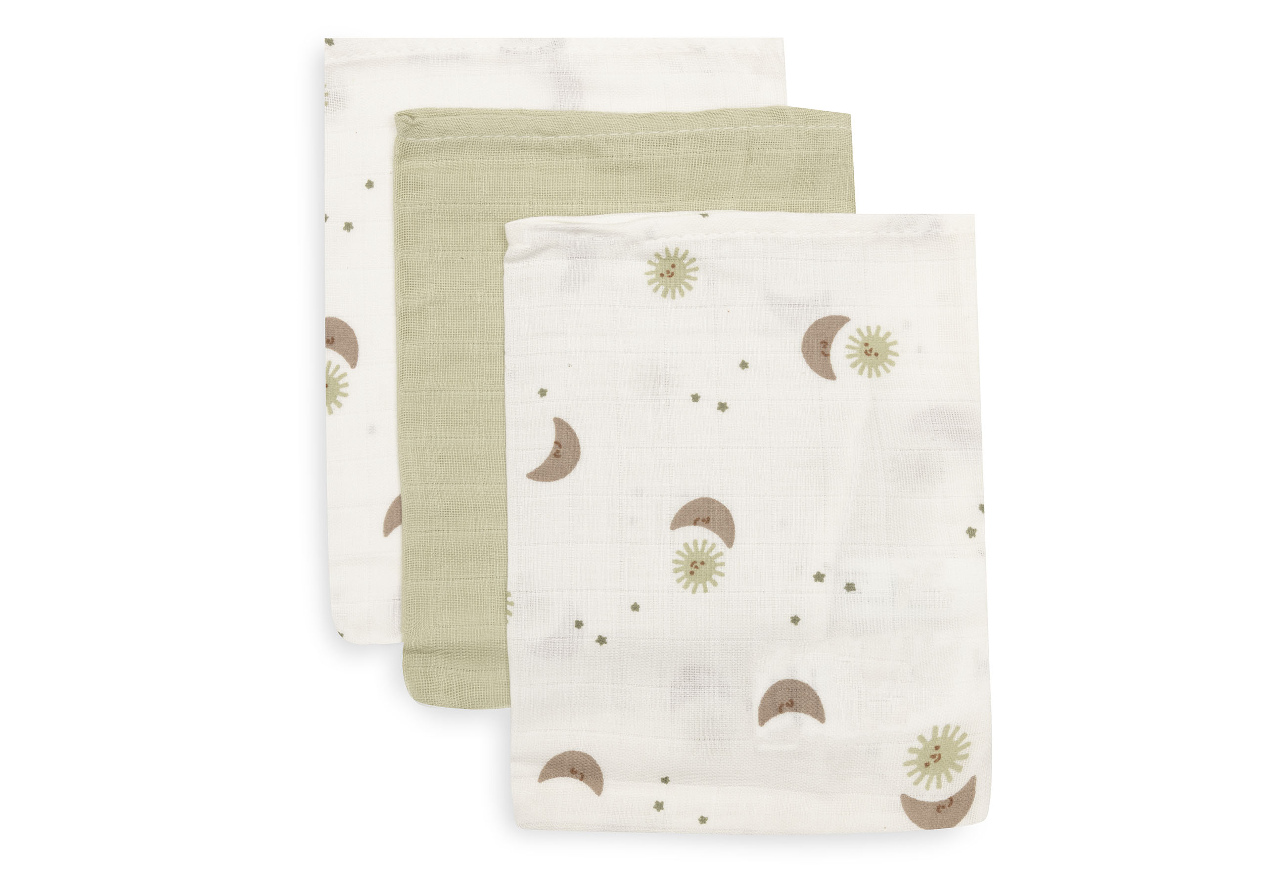 Jollein Tvättvante Muslin 15x20cm Over the Moon (3pack)