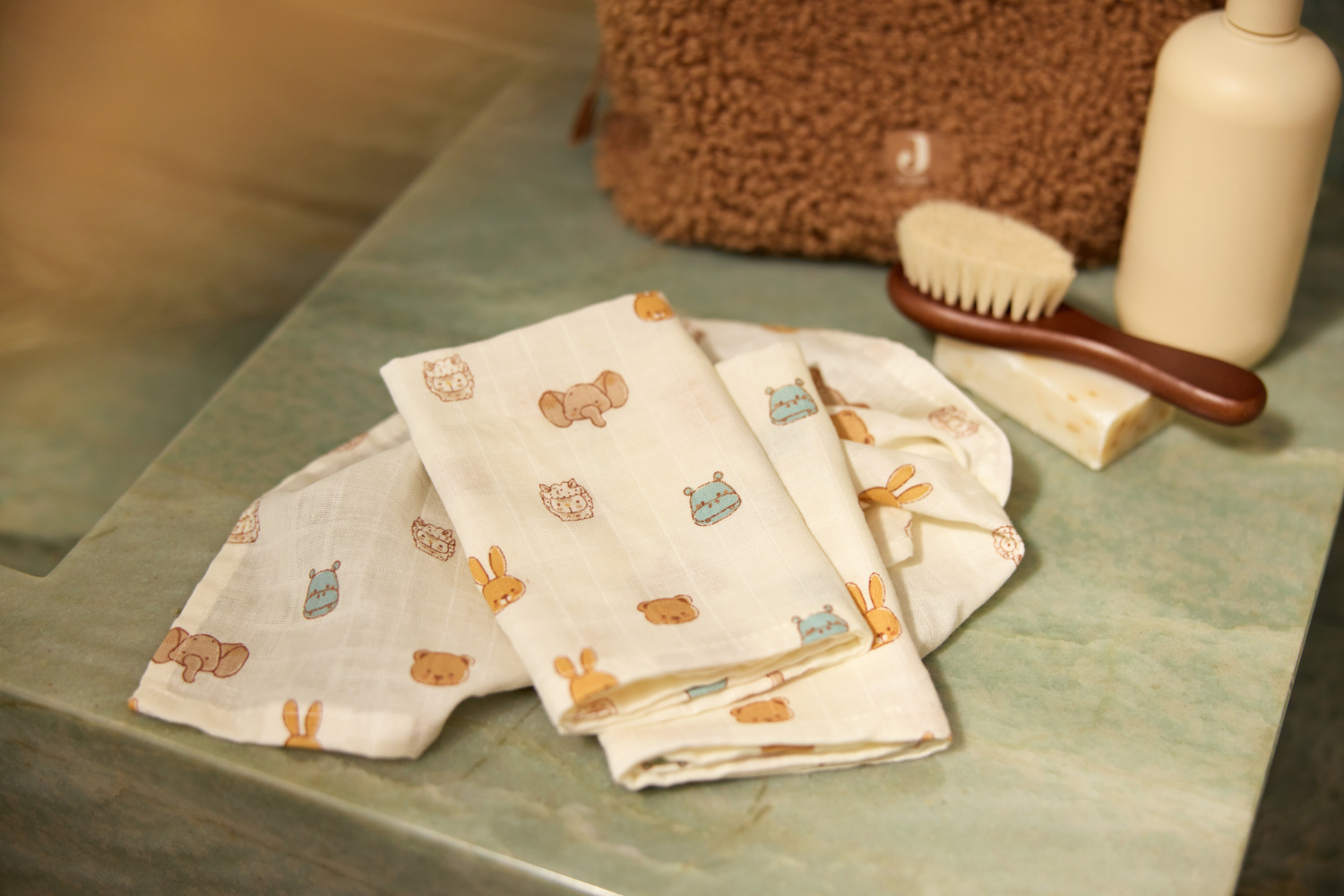 Jollein Tvättlapp i Muslin 31x31cm Jollies (3pack) - 5