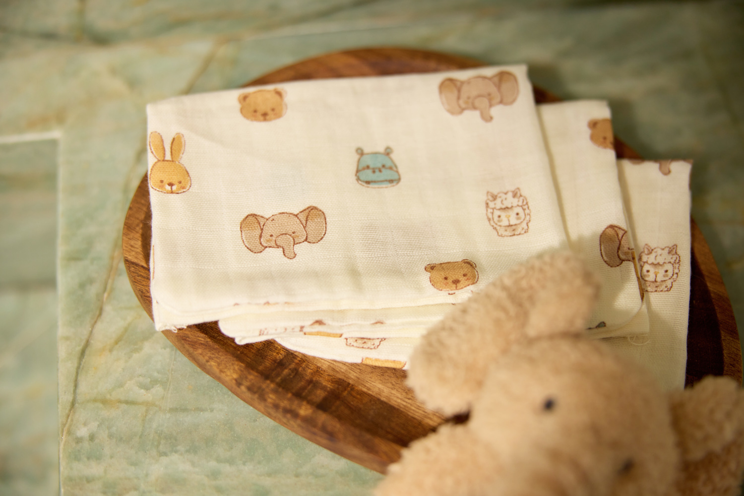Jollein Tvättlapp i Muslin 31x31cm Jollies (3pack) - 7