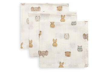 Jollein Tvättlapp i Muslin 31x31cm Jollies (3pack)