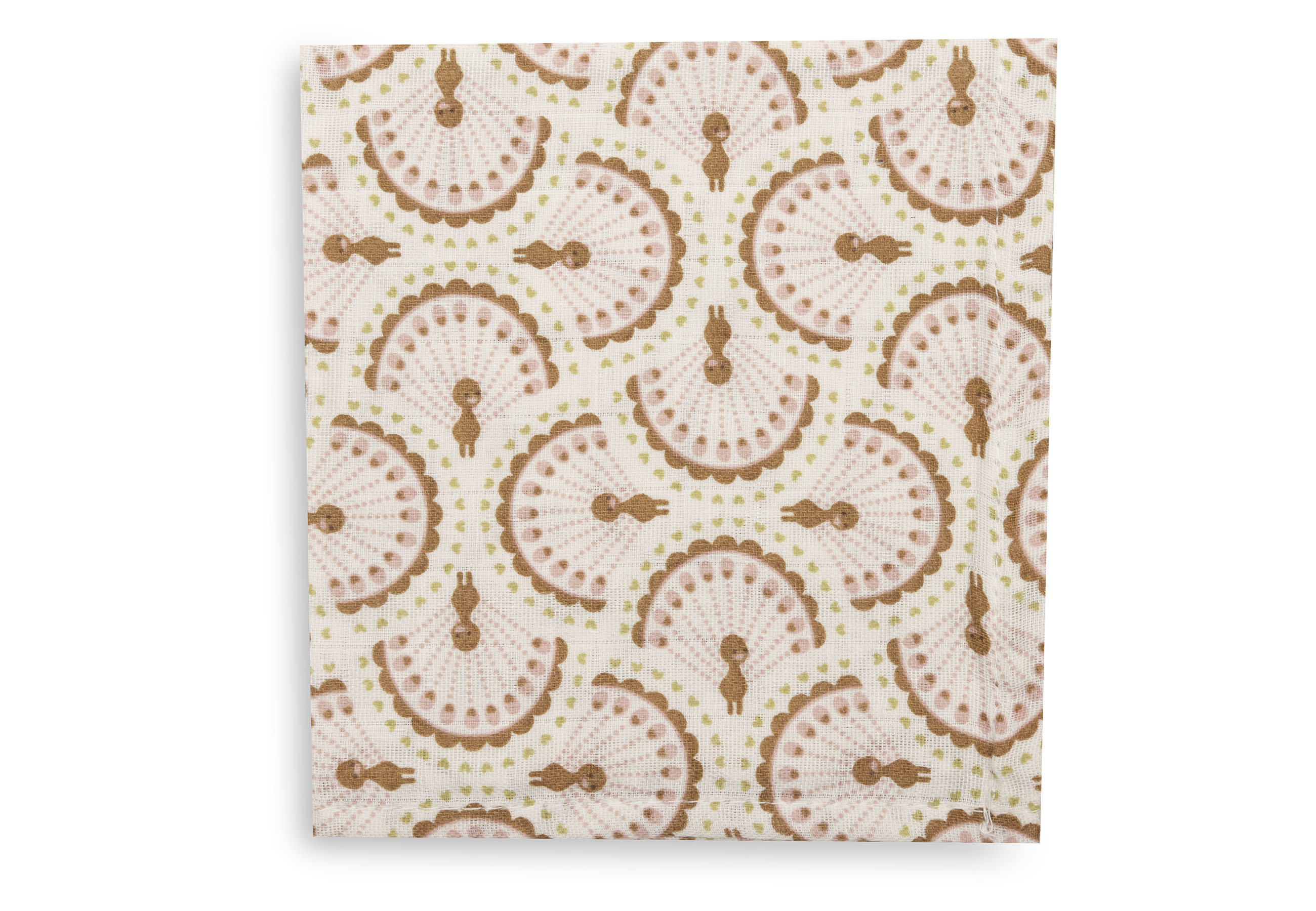 Jollein Tvättlapp i Muslin 31x31cm Soft Plumes (3pack) - 2