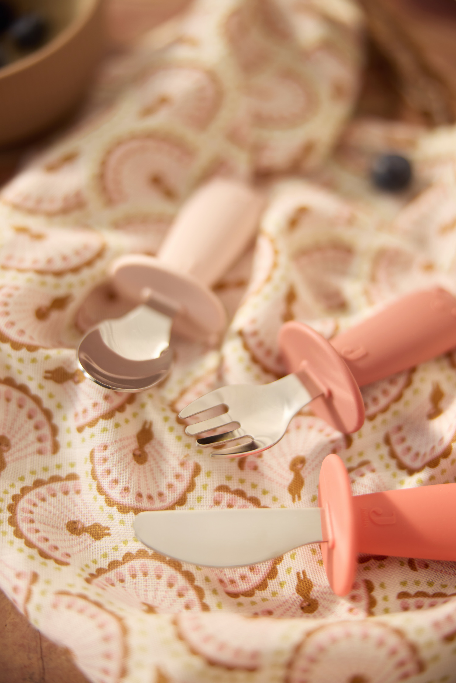 Jollein Bestickset i Silikon Blush Shades - 5