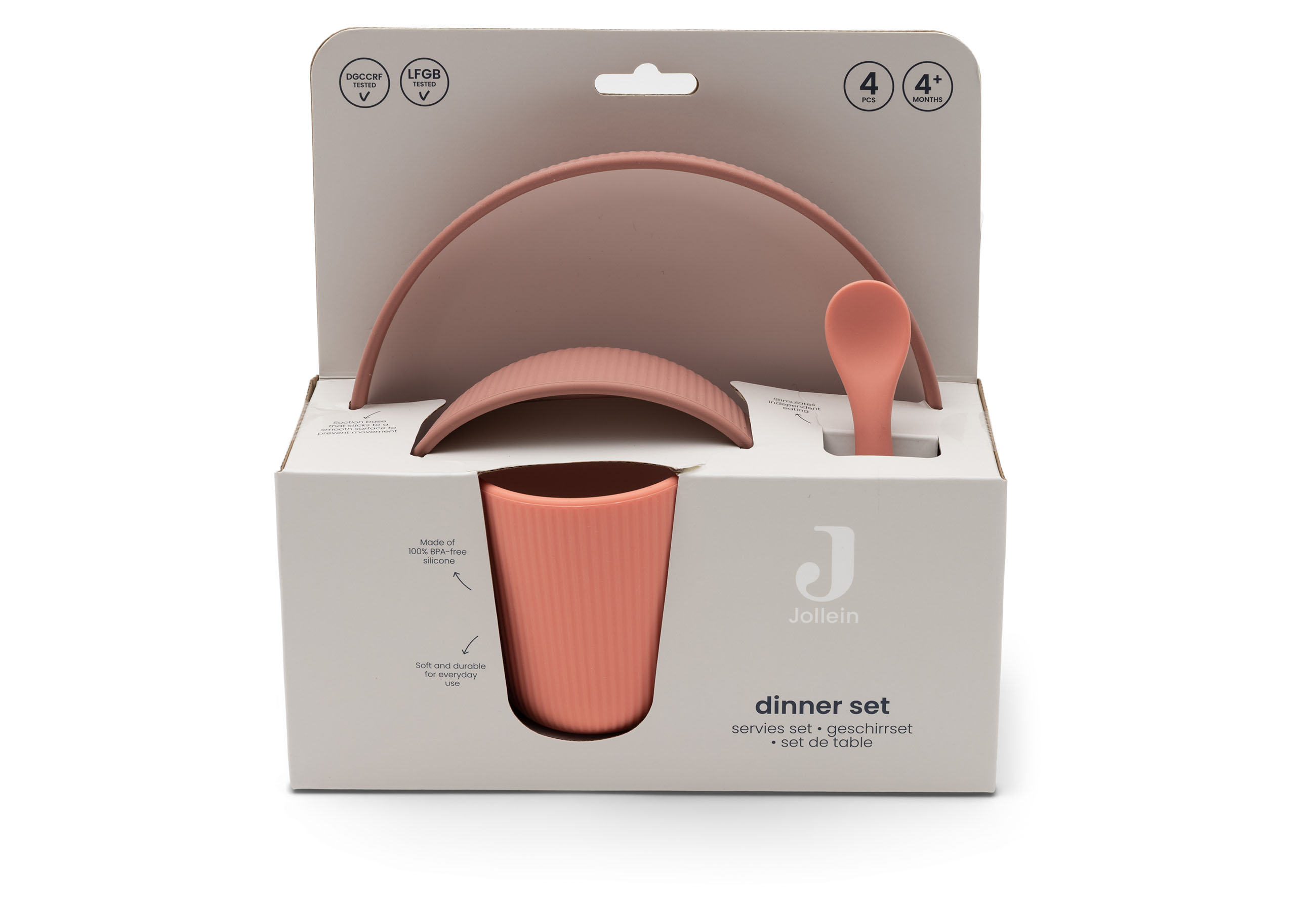 Jollein Matset i Silikon Blush Shades - 4