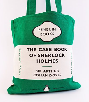 Penguin : Sir Arthur Conan Doyle The Casebook of Sherlock Holmes Tote Bag - Tygväska med den ikoniska klassikerdesignen