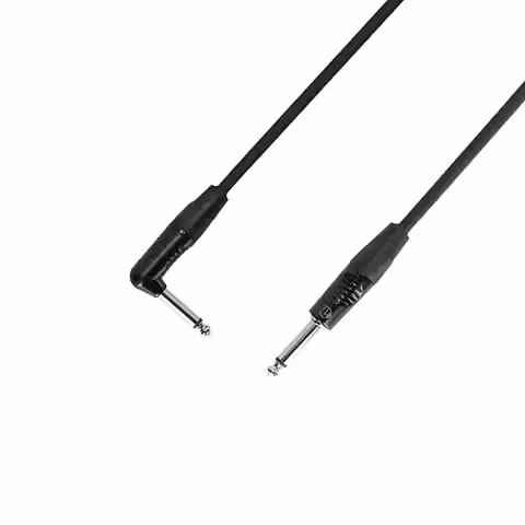 ADAM HALL INSTRUMENTKABEL, 6 METER VINKLAD TELE-RAK TELE