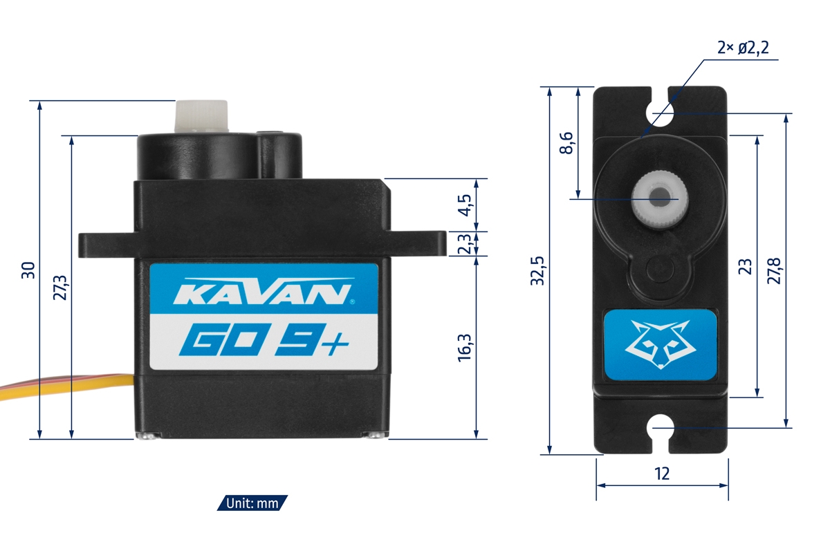 Kavan KAV20.009P GO-09 Plus servo 9g - 2