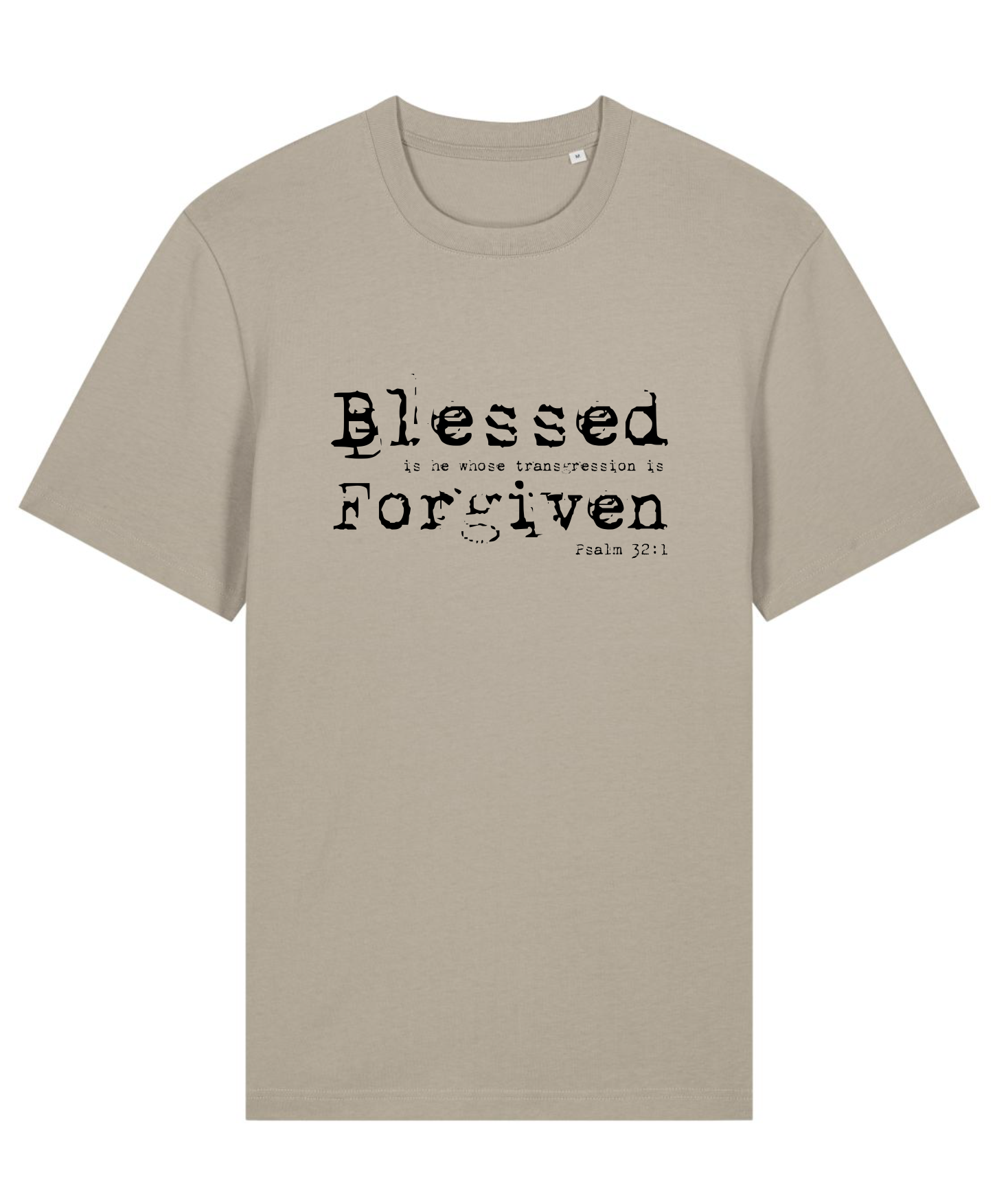 T-SHIRT - Blessed Forgiven - Stone