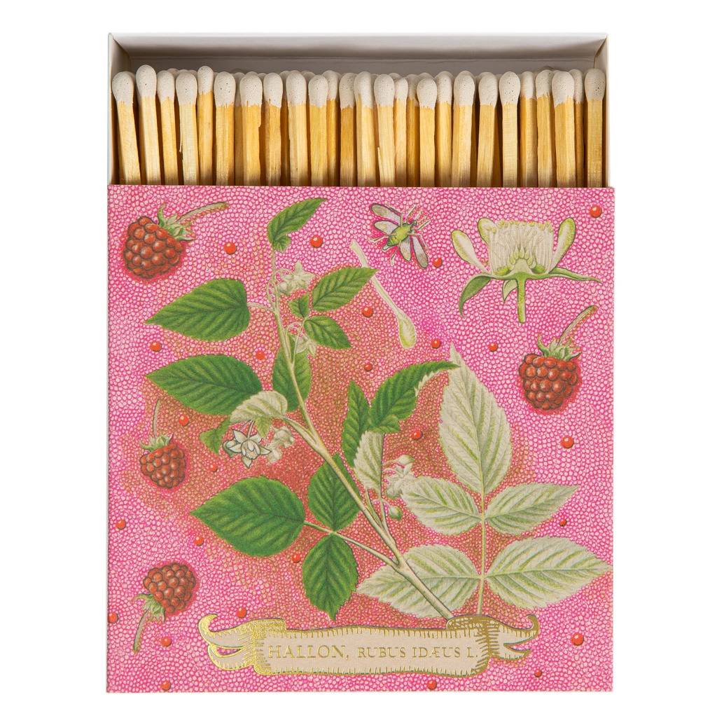 Tändstickor Hallon rose framboise matches, Archivist
