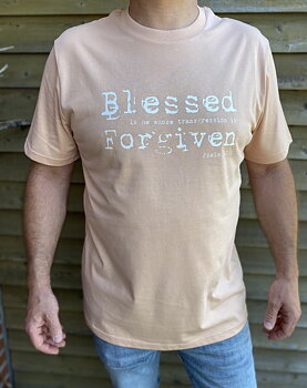 T-SHIRT - Blessed Forgiven - Fraiche Peche