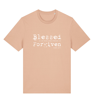 T-SHIRT - Blessed Forgiven - Fraiche Peche