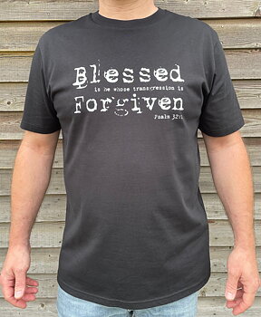 T-SHIRT -  Blessed Forgiven - Black