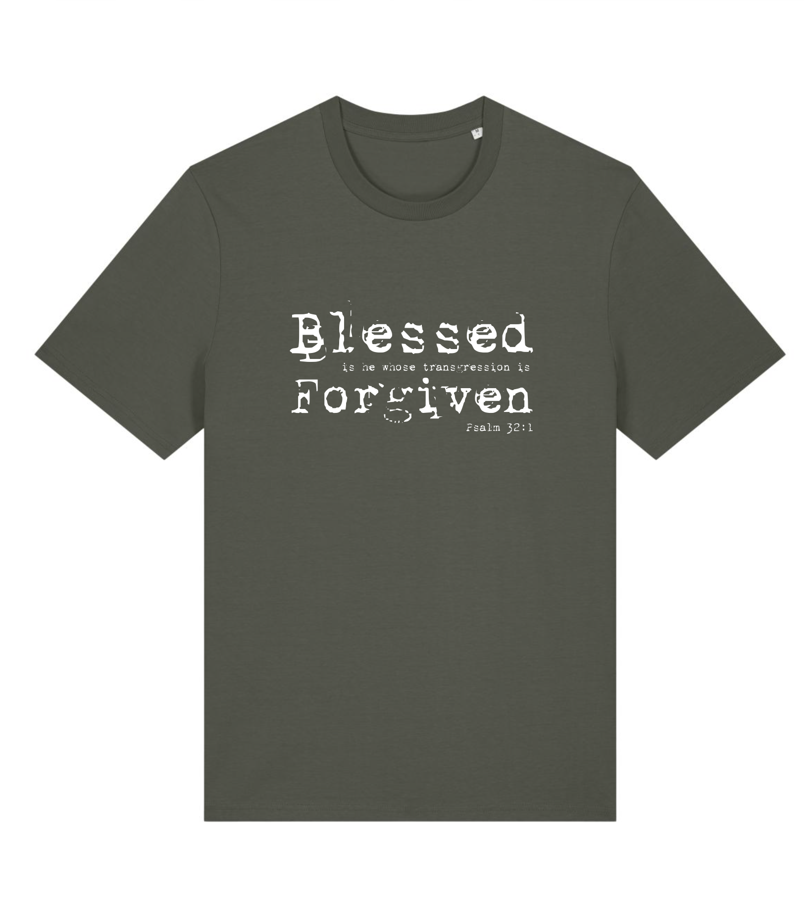 T-SHIRT - Blessed Forgiven - Khaki