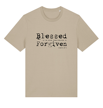 T-SHIRT - Blessed Forgiven - Desert Dust
