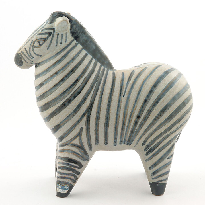Lisa Larson (Stora Zoo 1957) Zesty Zebra 23 cm (2)