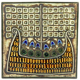 Lisa Larson (Unik 1961) Striking Ship Wall Plaque 23 cm (11)