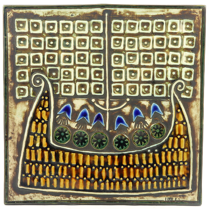 Lisa Larson (Unik 1961) Striking Ship Wall Plaque 23 cm (11)