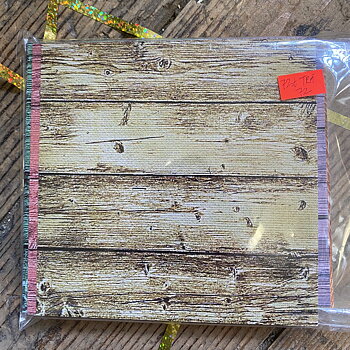 15 års JUBILEUM - 72 st träpapper 14x14 cm 