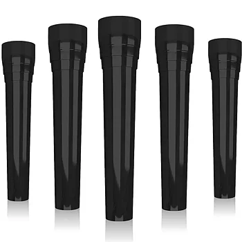 25 st Munstycken Shisha Black längd 6 cm