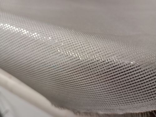 Grill / Bass Plate Textile - White / Silver  - 3