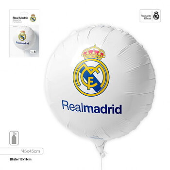 Real Madrid Folieballong Rund 45 cm