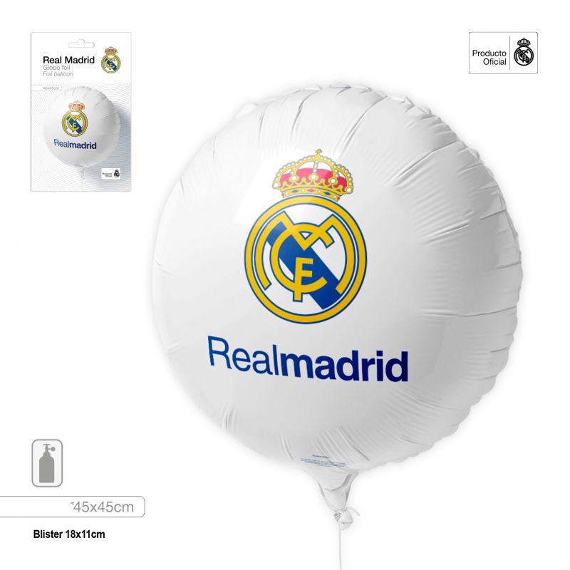 Real Madrid Folieballong Rund 45 cm
