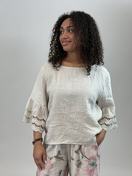 Ronja linnetopp beige one size