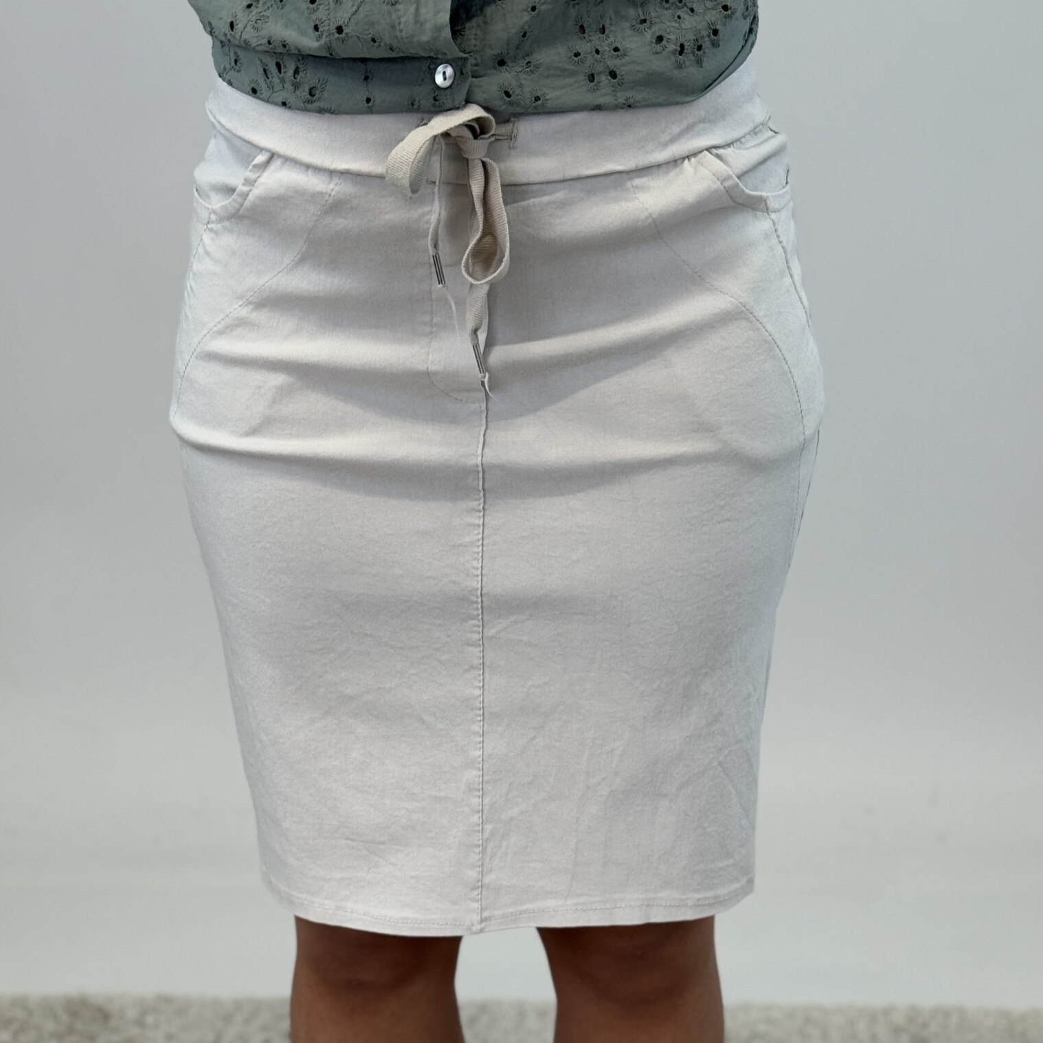 Kjol beige one size