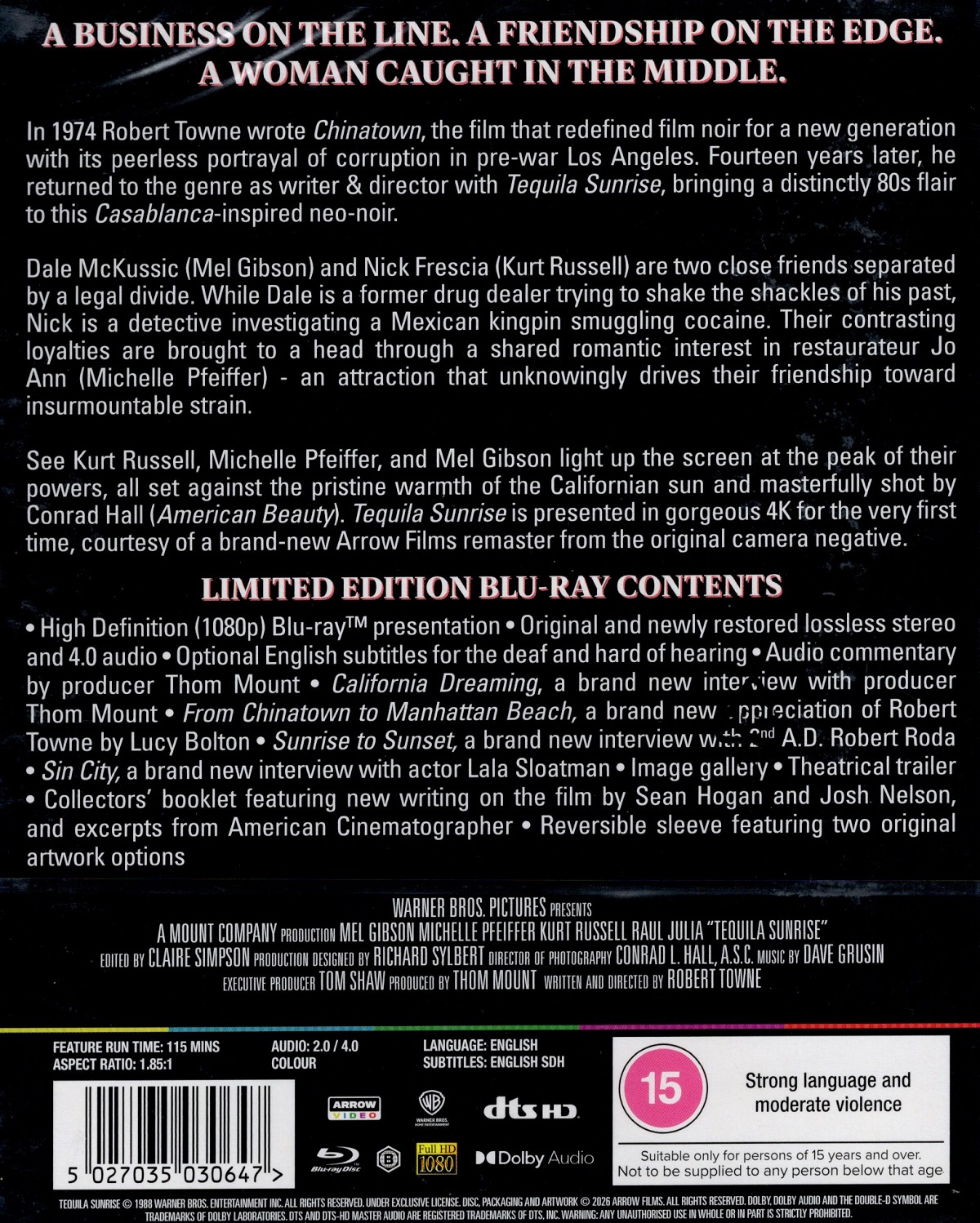 Tequila Sunrise (Limited Edition) (ej svensk text) (Blu-ray) - 2