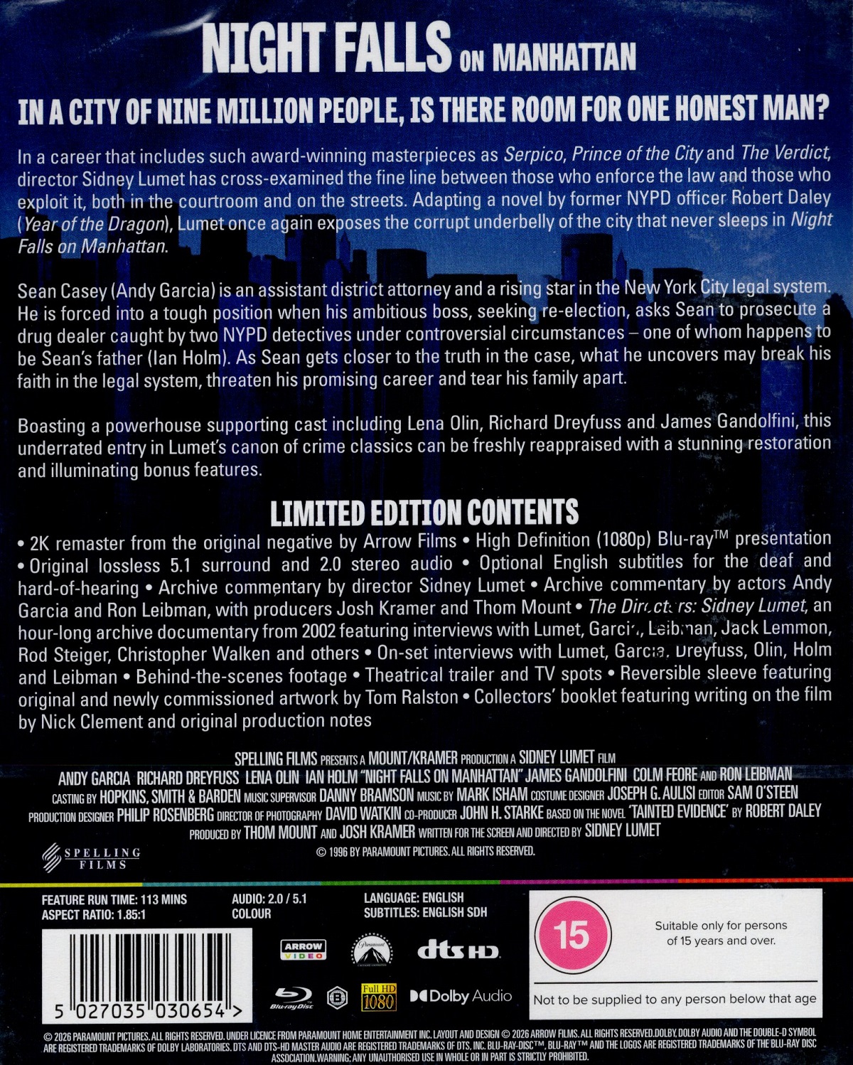 Night Falls On Manhattan (Limited Edition) (ej svensk text) (Blu-ray) - 2