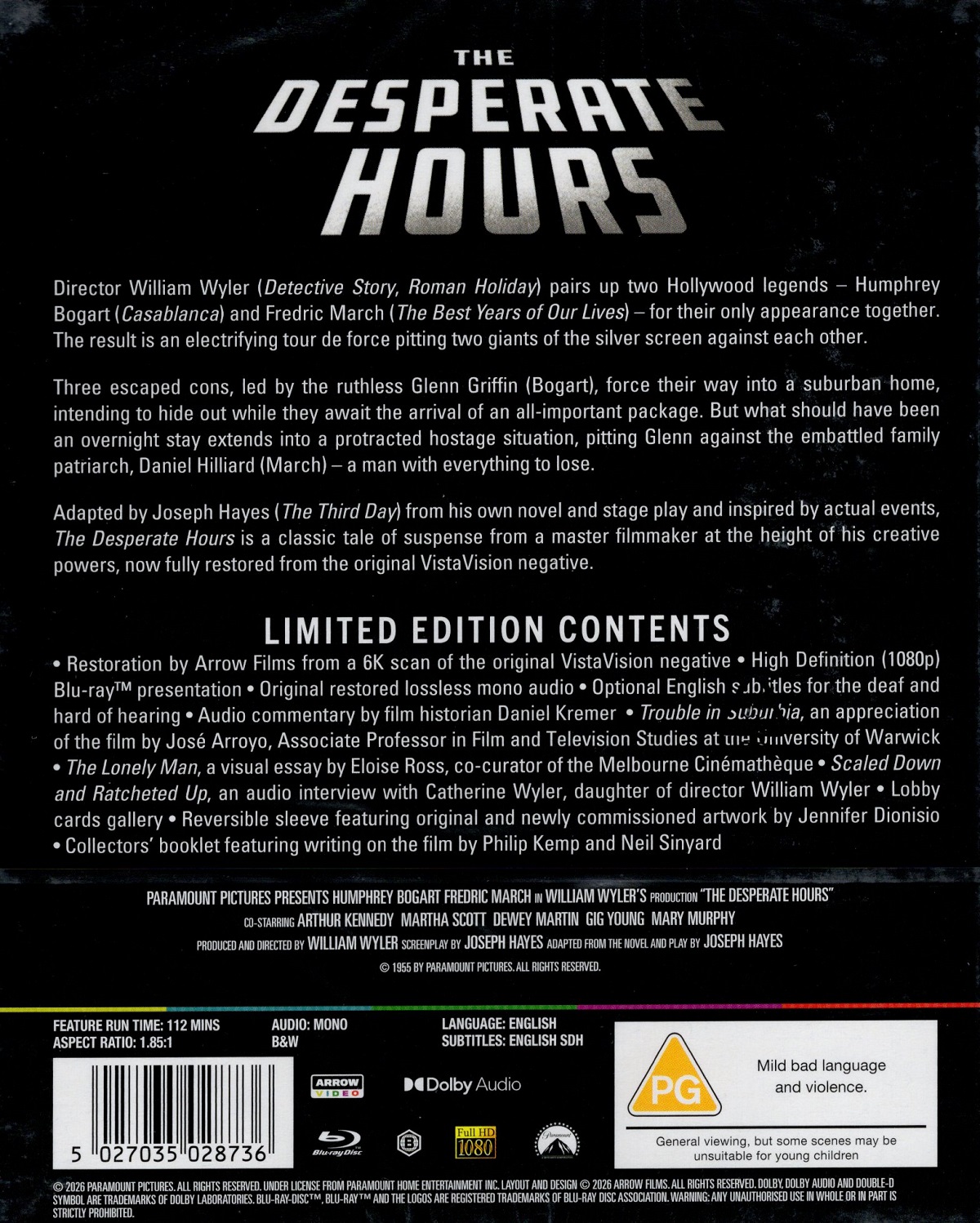 The Desperate Hours (Limited Edition) (ej svensk text) (Blu-ray) - 2
