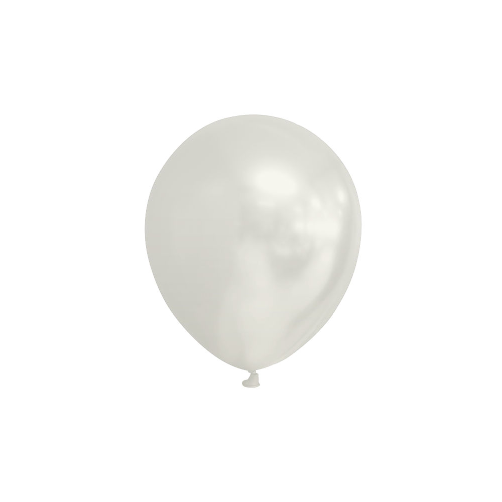 Pärlemor vita mini ballonger 100-pack 5 tum för ballongbågar, kalas, dop, bröllop och babyshower