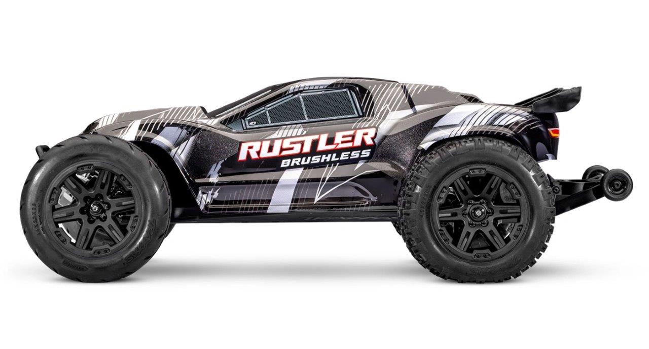Traxxas Rustler 2WD 1/10 HD VX3 BL 3S RTR Svart - 3