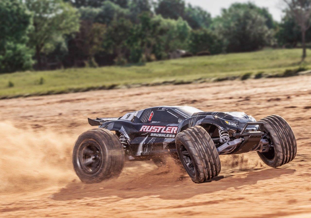 Traxxas Rustler 2WD 1/10 HD VX3 BL 3S RTR Svart - 9