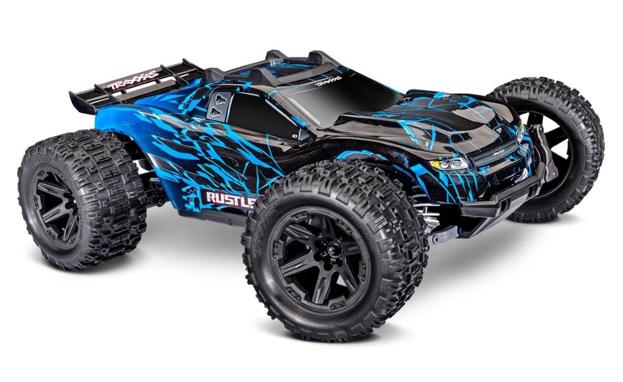 Traxxas Rustler 4x4 1/10 HD VX3 BL 3S RTR Blå
