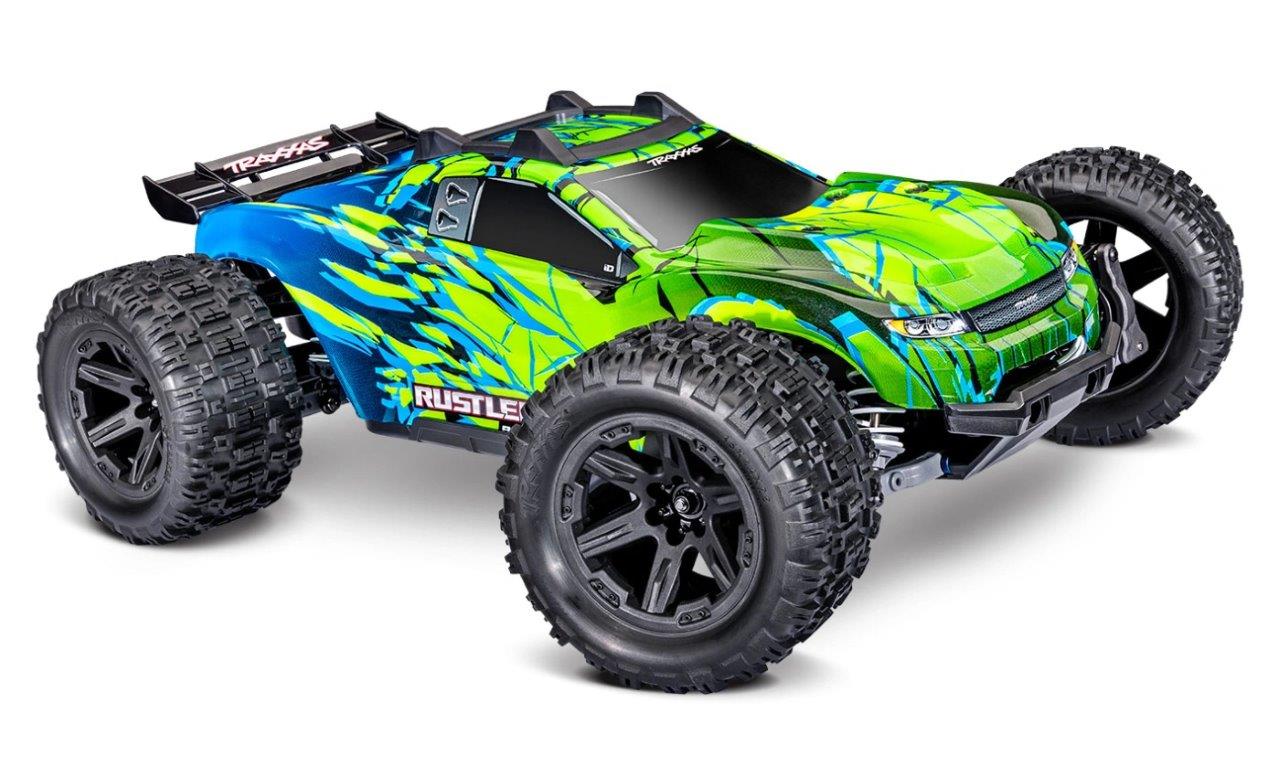 Traxxas Rustler 4x4 1/10 HD VX3 BL 3S RTR Grön