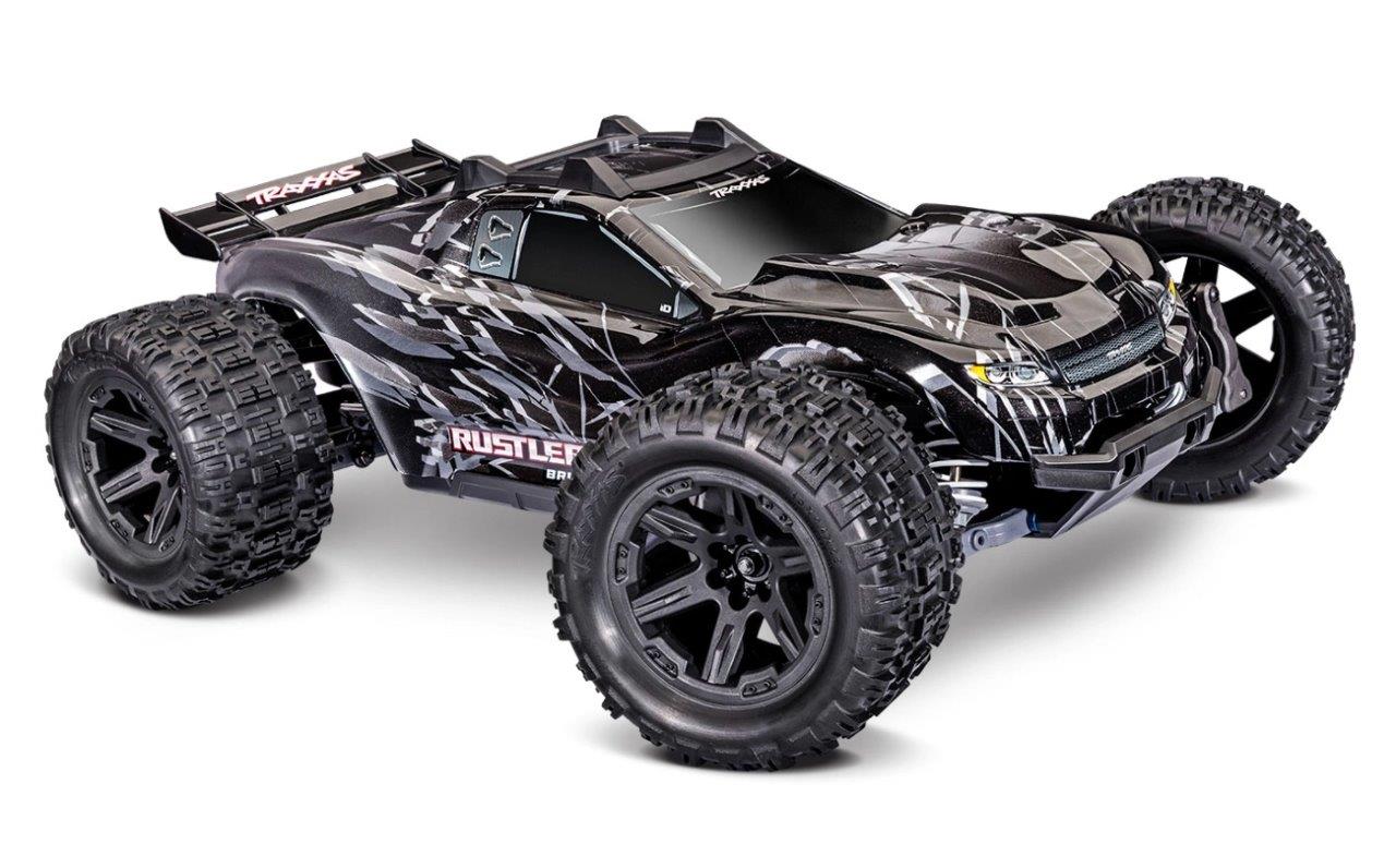 Traxxas Rustler 4x4 1/10 HD VX3 BL 3S RTR Svart