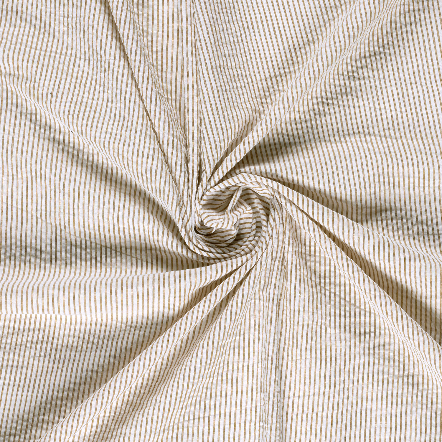 SEERSUCKER- BEIGE  STRIPE - 3