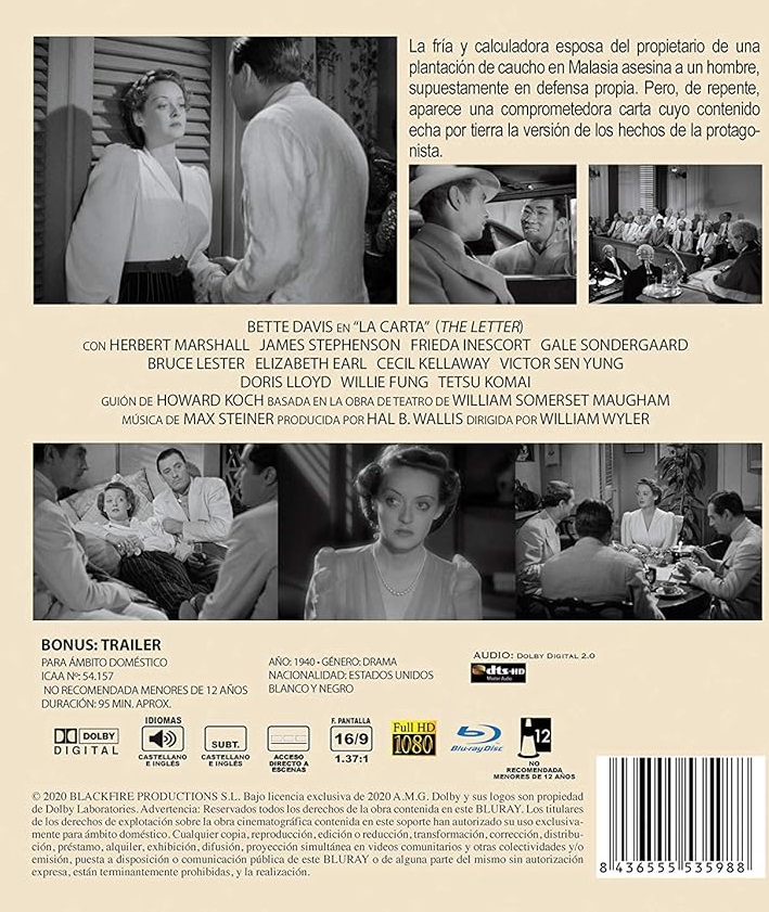 The Letter (ej svensk text) (Blu-ray) - 2